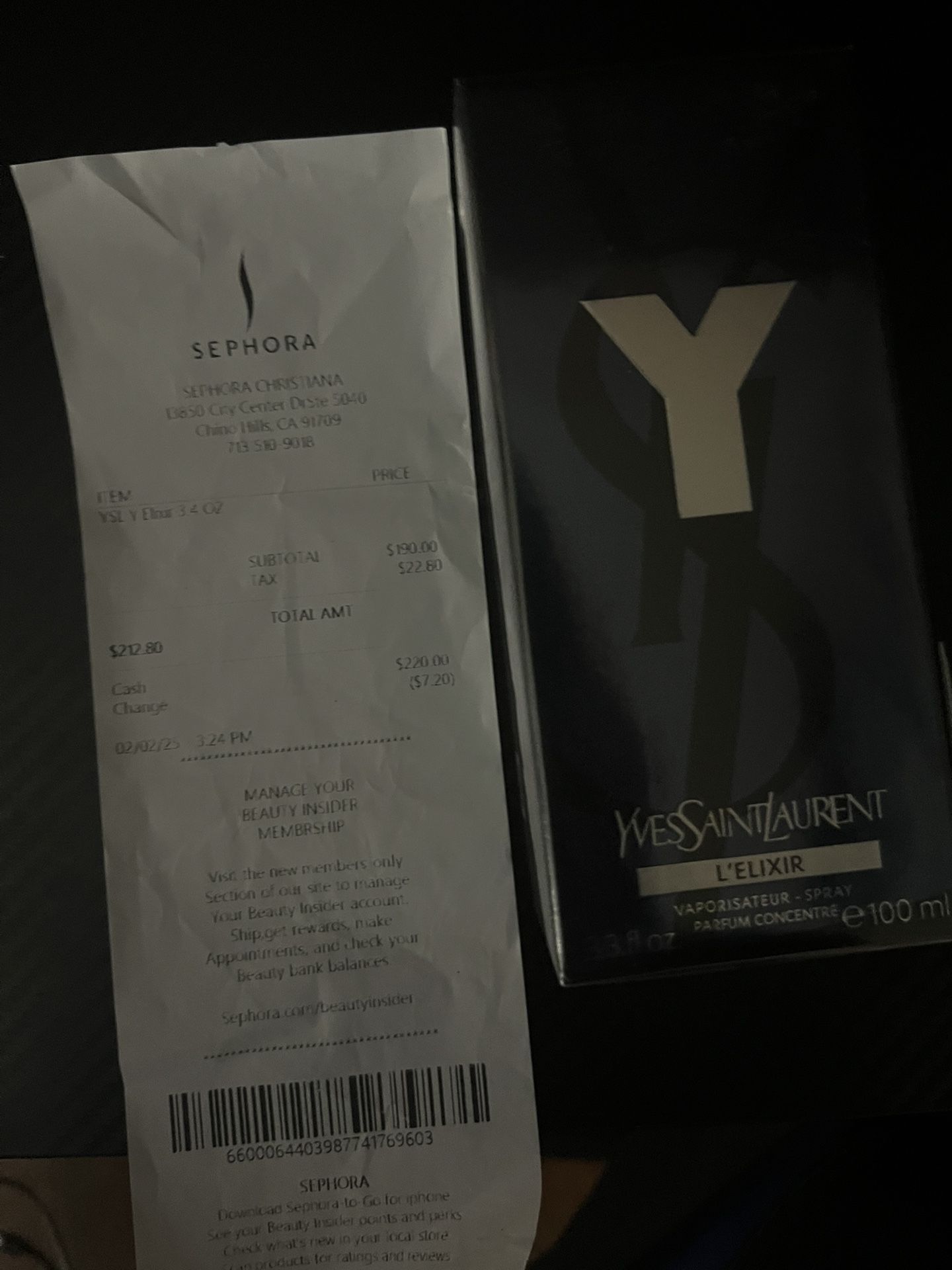 YSL L’ELIXIR 34 oz