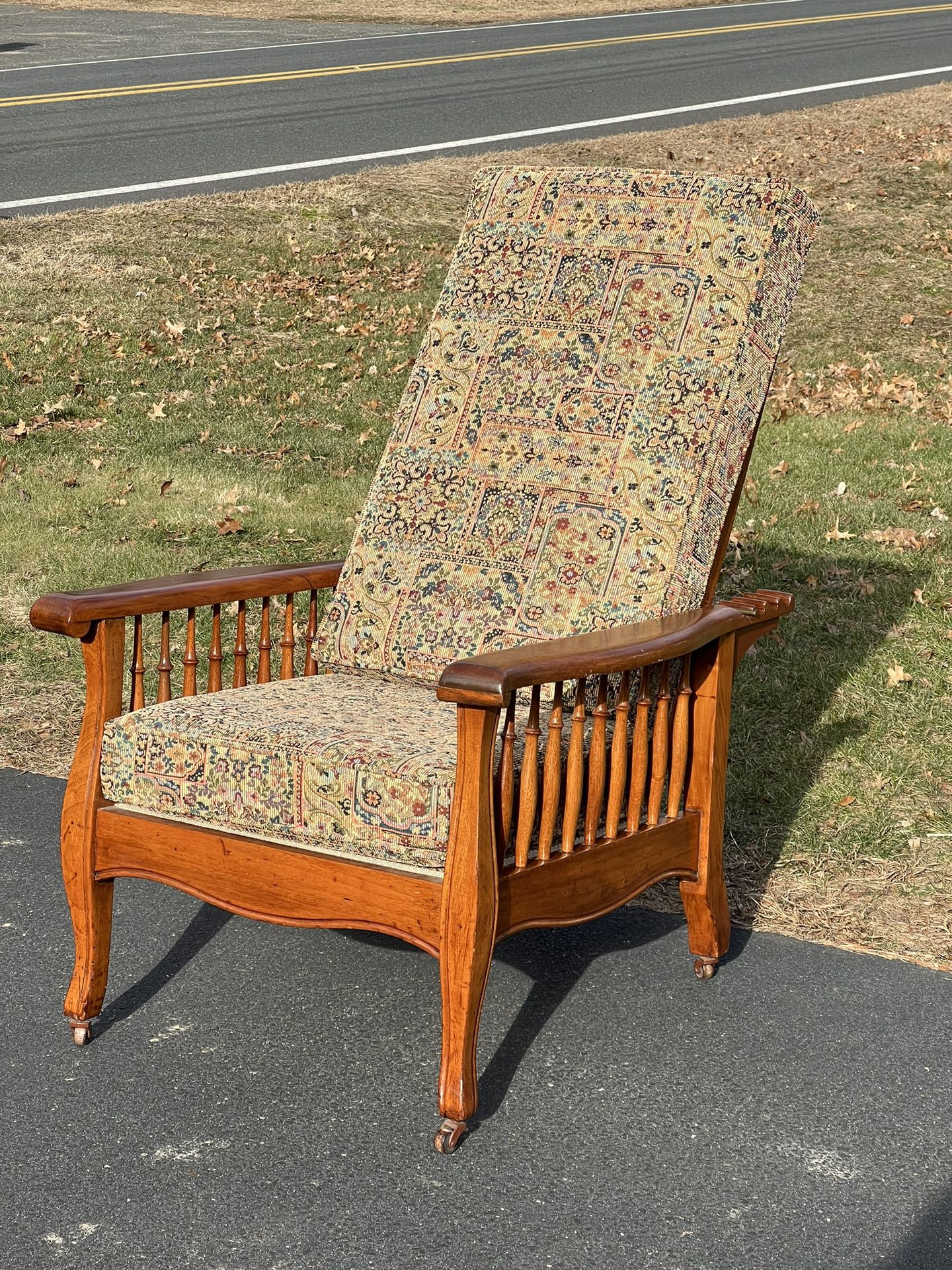 Vintage Mahogany Morris Chair