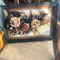 Handmade Leather Art Flowers  20x15