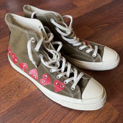 Converse Men's Comme des Garçons Play x Chuck 70 Hi Top Multi Heart