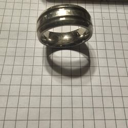 Men's Wedding Band Titanium Size 11