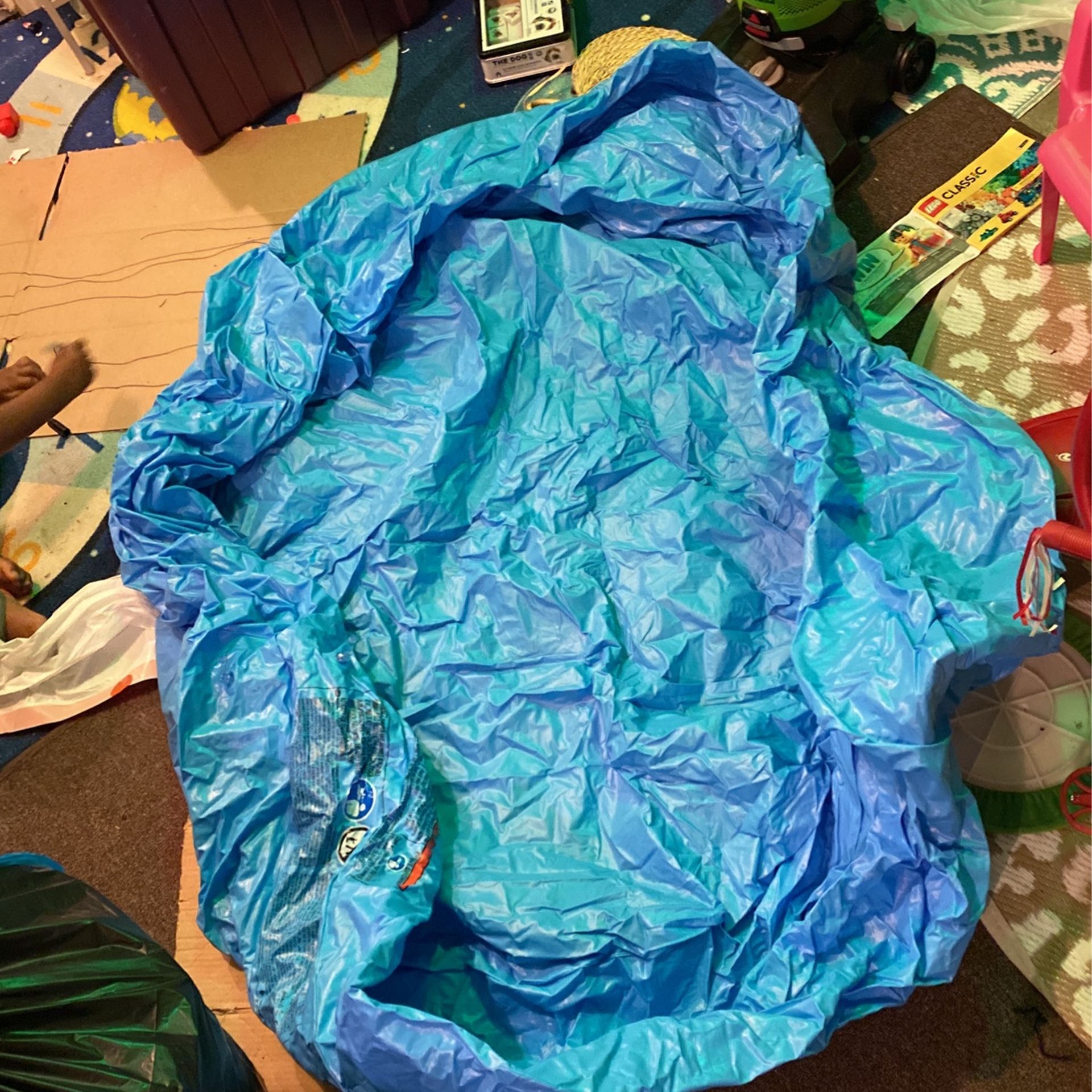 3 Level Kiddie Blow Pool Blue