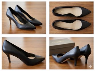 BRAND NEW Cole Haan Black Leather Pumps - Size 10