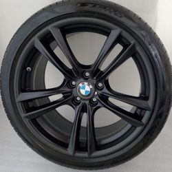 Original 20" BMW 750 740 Black Wheels Rims Tires OEM 