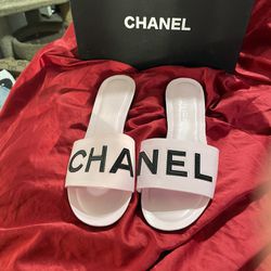 Chanel BLack Braided Rope and Chain CC Open Toe Slide Platform Sandals Size  4.5/35 - Yoogi's Closet