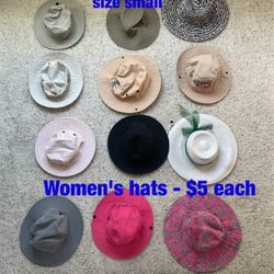 Women's  hats  -  $5  each