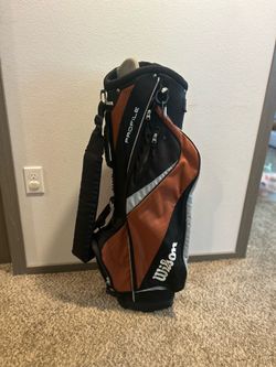 Wilson Profile Lightweight Golf Cart / Carry Bag - Black & Orange