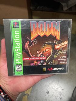 Doom (PlayStation,1995) PS1 CIB w/Reg Card Manual