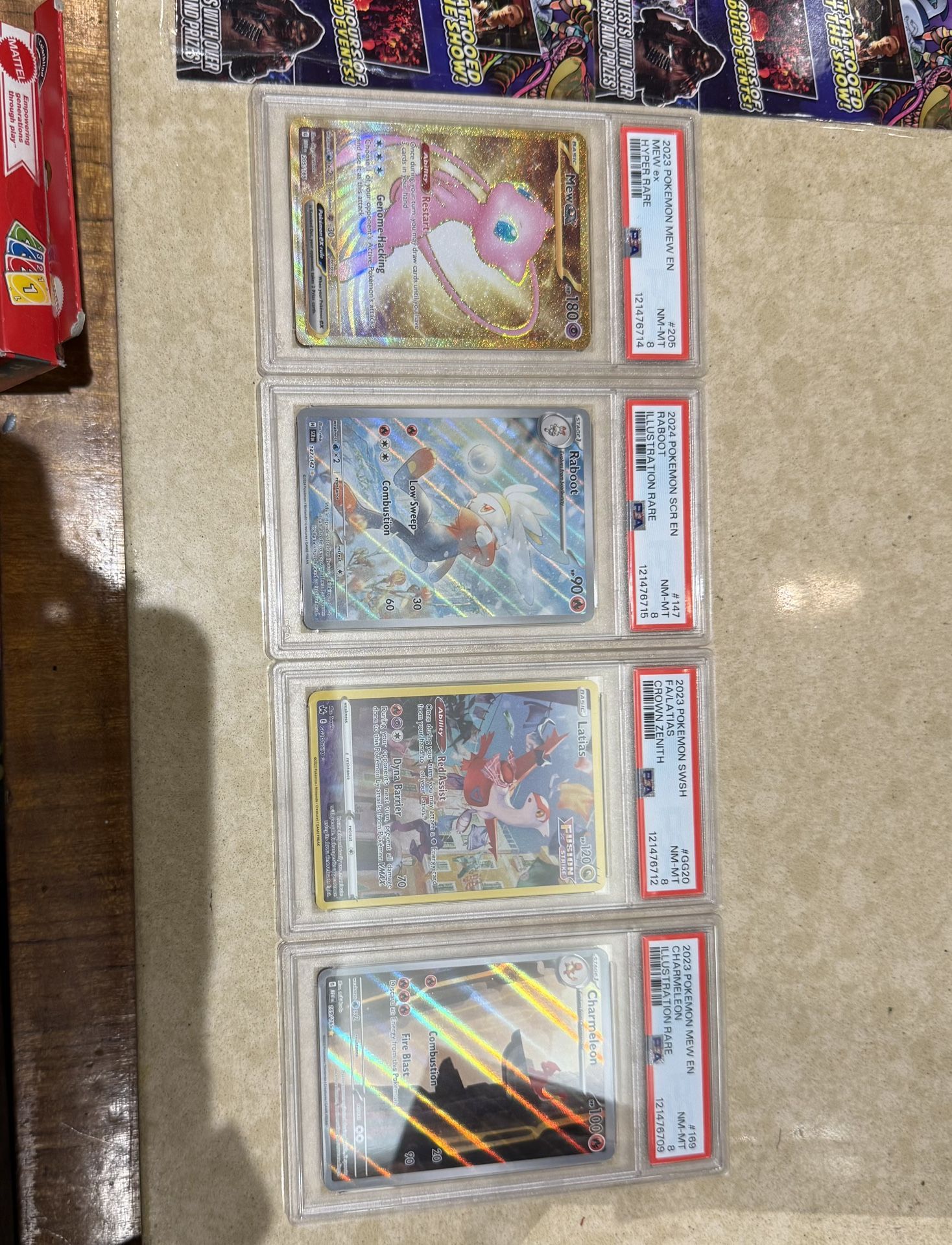 Grade 8 Pokemon Cards TCG 