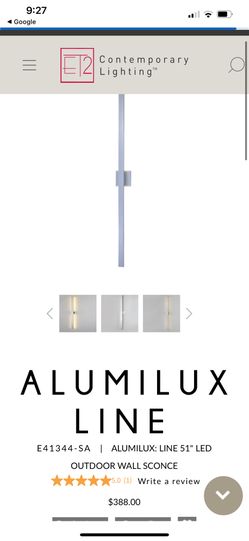 ALUMILUX LINE E41344-SA | ALUMILUX: LINE 51" LED OUTDOOR WALL SCONCE
