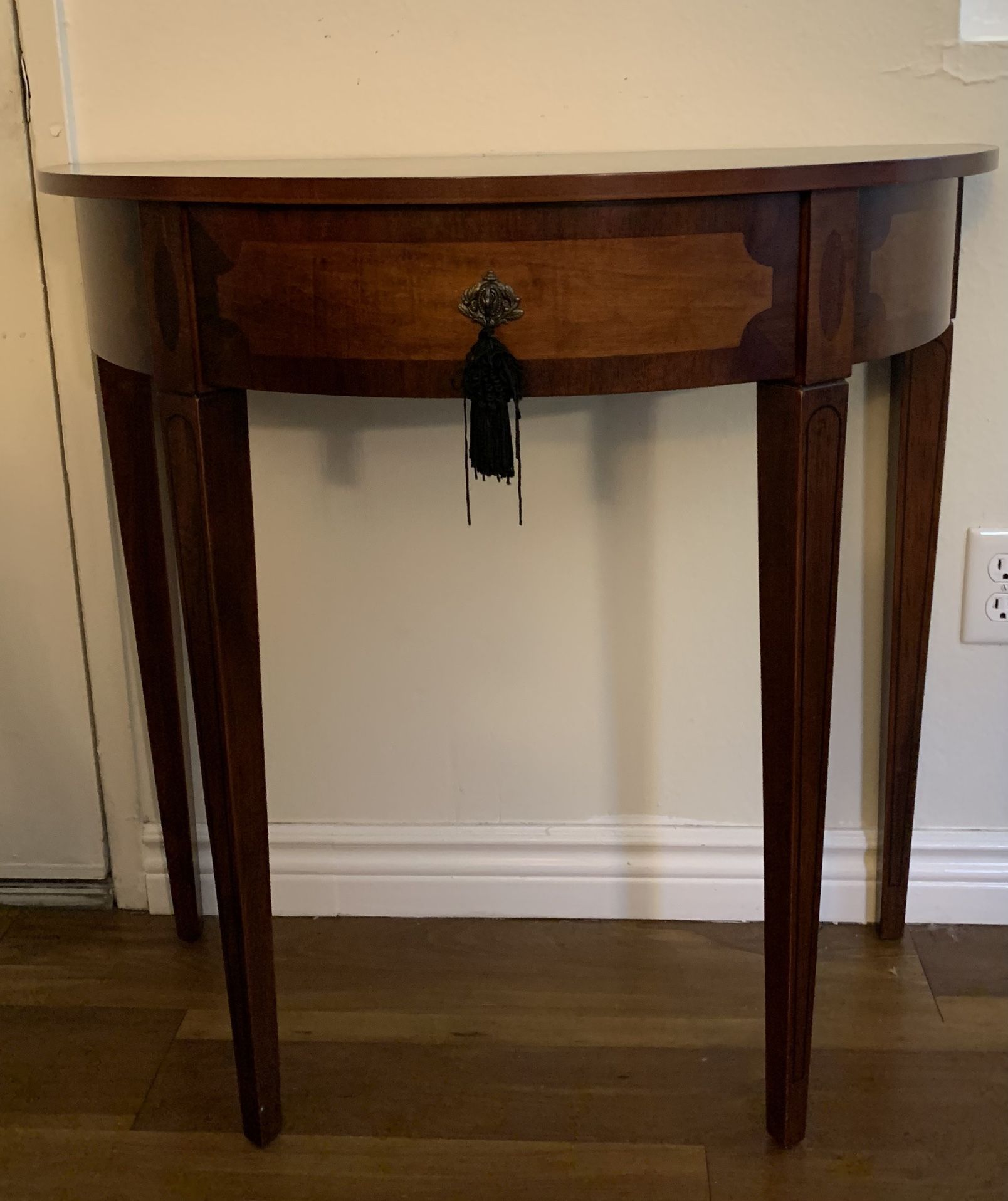 Bombay Company Half Moon Console Table W. Drawer