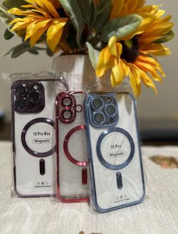 ❗️❗️New 📱Iphone 16, 16 Plus, 16 Pro, 16 Pro Max Clear Electroplated Case‼️