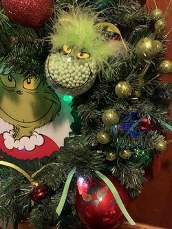Door decoration Christmas grinch