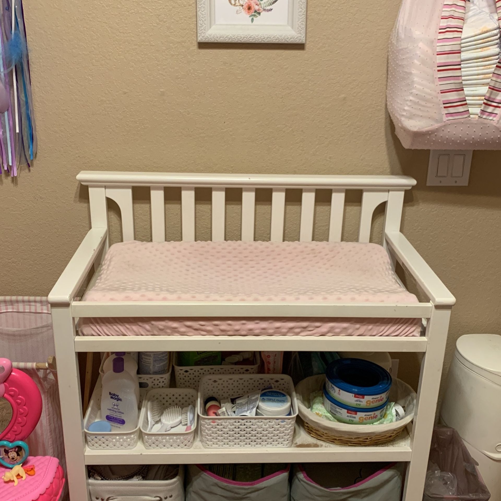 White Baby Changing Table 