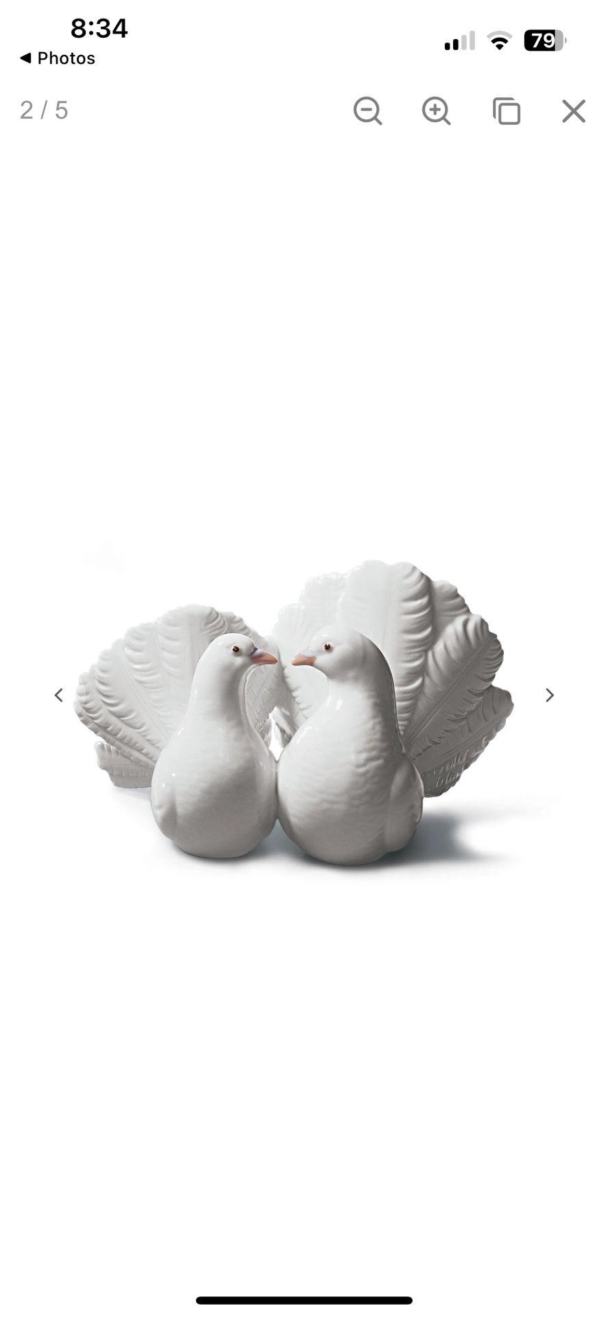 Lladro Couple of Doves Figurine