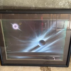 Adam S  Lithograph Large Modern Art Signed Listed Artist 1989 279/950