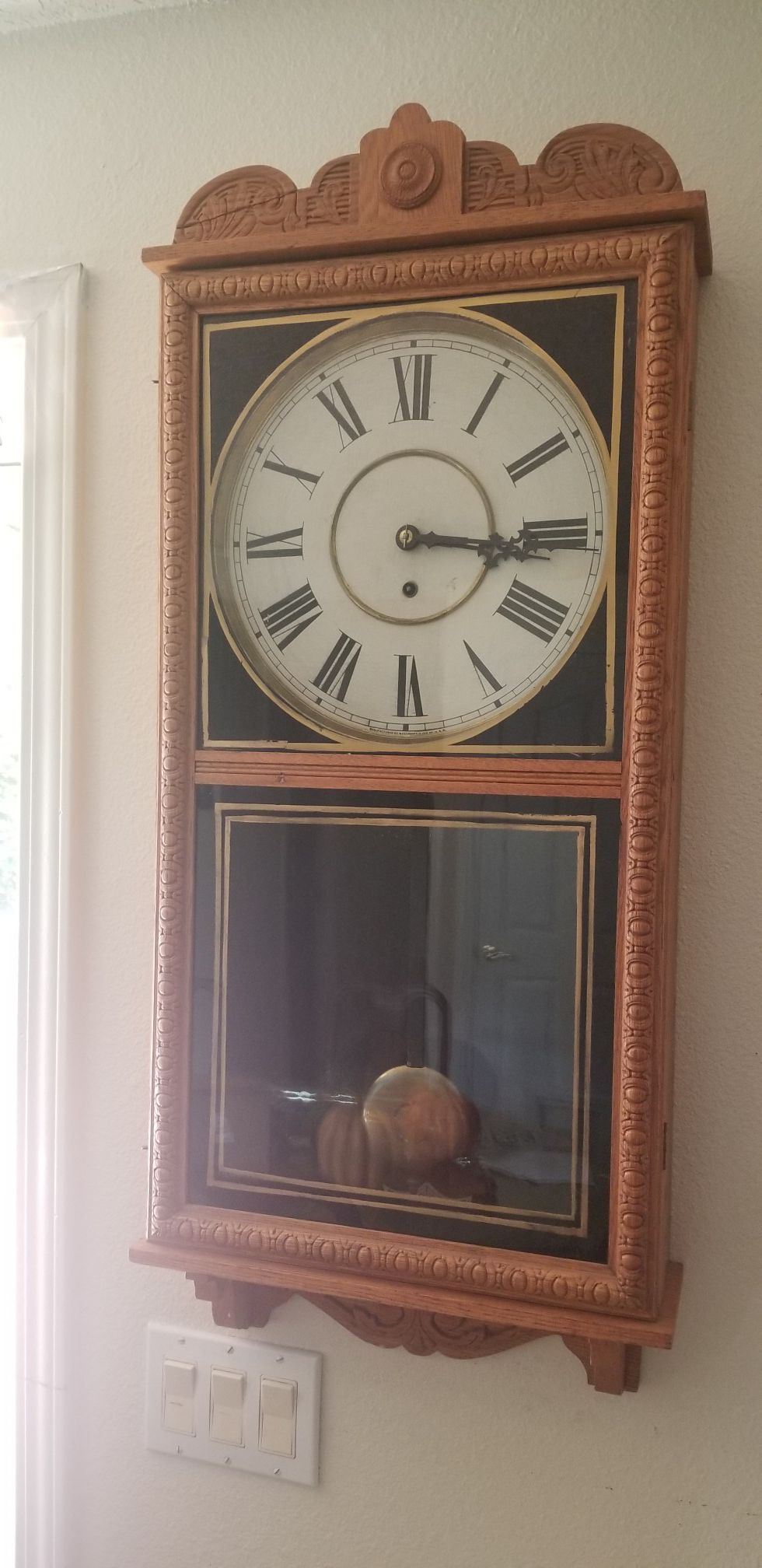 Antique waterbury clock
