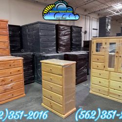 Pinewood Five Drawer Dresser Chest Cajonera Comoda Nueva 