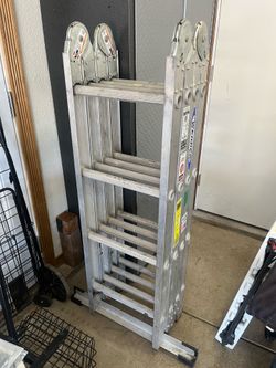 Werner m8-16 aluminum multi position ladder