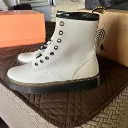 White Doc Martins