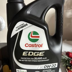 Castrol EDGE 0W-20 Advanced Full Synthetic Motor Oil, 5 Quarts