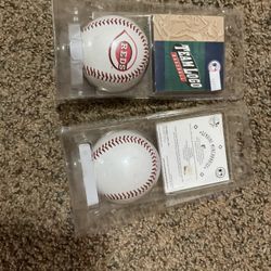 2 Brand New Sealed Cincinnati Reds Team Logo Baseballs From A Cincinnati Reds Game