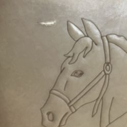 Rocking Leather Horsehead Chair 