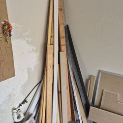 Free 2x4s, Plywood Board, Miscellaneous, Chicken Wire ,Trim Metal Flashing