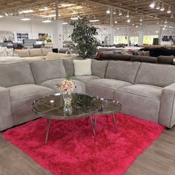 Close out Deal Power Reclining Microfiber Sectional Sofa Couch 