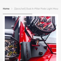 Jeep Dual Light Mounts