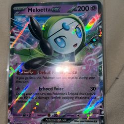 Meloetta Ex Pokemon Single Card 