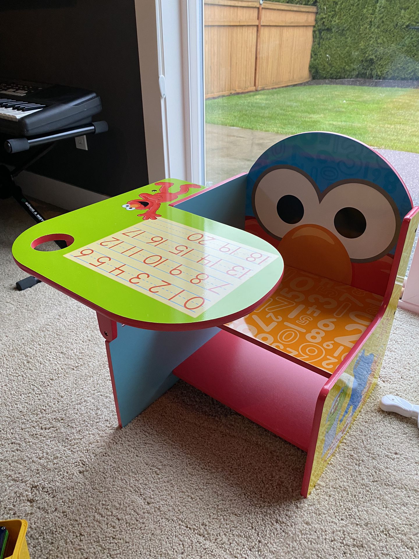 Sesame Street Elmo Chair Desk With Storage Bin For Toddlers - Delta Children