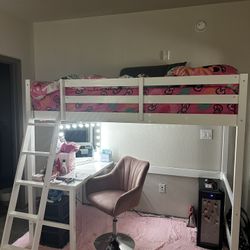 Twin Bunk With Desk