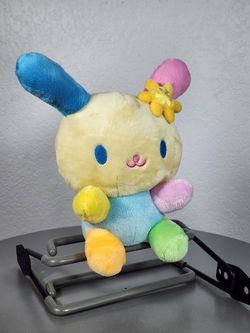 8" Sanrio Usahana Rainbow Bunny Sitting Plush