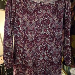 Ladies Large..Basic Addition Top. 3/4:sleeves