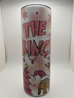 The Grinch Pink 20oz Tumbler