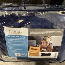 Quility Weighted Blanket for Adults - 15 LB Queen Size 