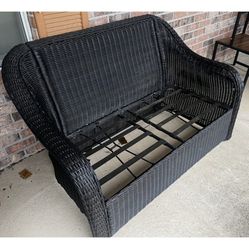 Black Loveseat & Chair 
