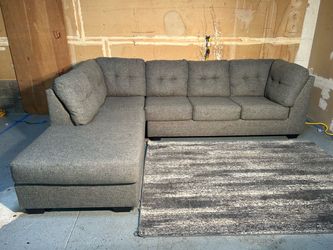 Ashley Furniture 2-Piece Grey Sectional (Delivery Available)