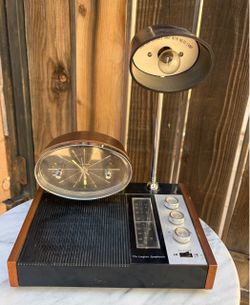 Vintage Longines Symphonette LCR-511 Clock Radio Lamp - Mid Century