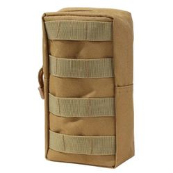 KHAKI TACTICAL MOLLE POUCH, EDC MULTI-PURPOSE BAG, ADMIN PACK, IFAK, UTILITY