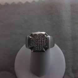 Silver And Diamonds  Size 10  