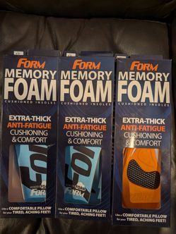 Form memory foam shoe insoles 8-8.5 men 9.5-10 women