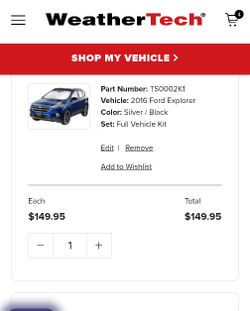 Weathertech Windshield Shades 2015-2019 Ford Explorer