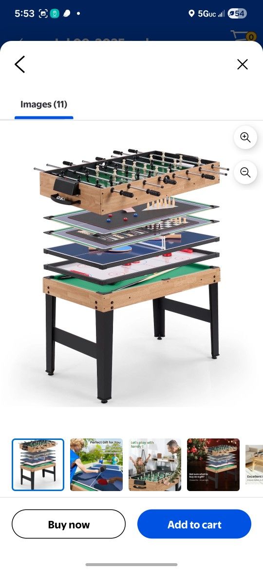10 in 1 Game Table