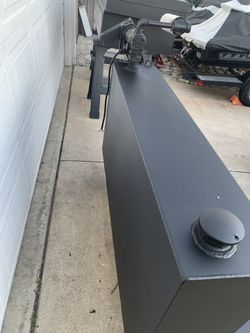 Fuel tank/tool box combo. With pump