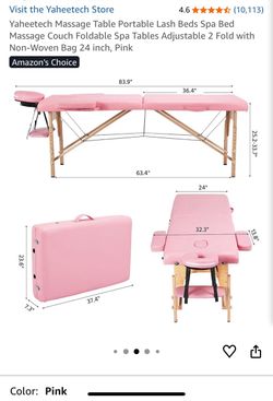 Pink lash bed