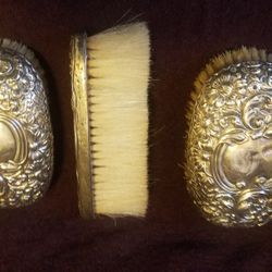 925 Sterling Silver Antique Brush