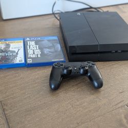 Sony Playstation 4 PS4 500GB + Wireless controller + 2 Games
