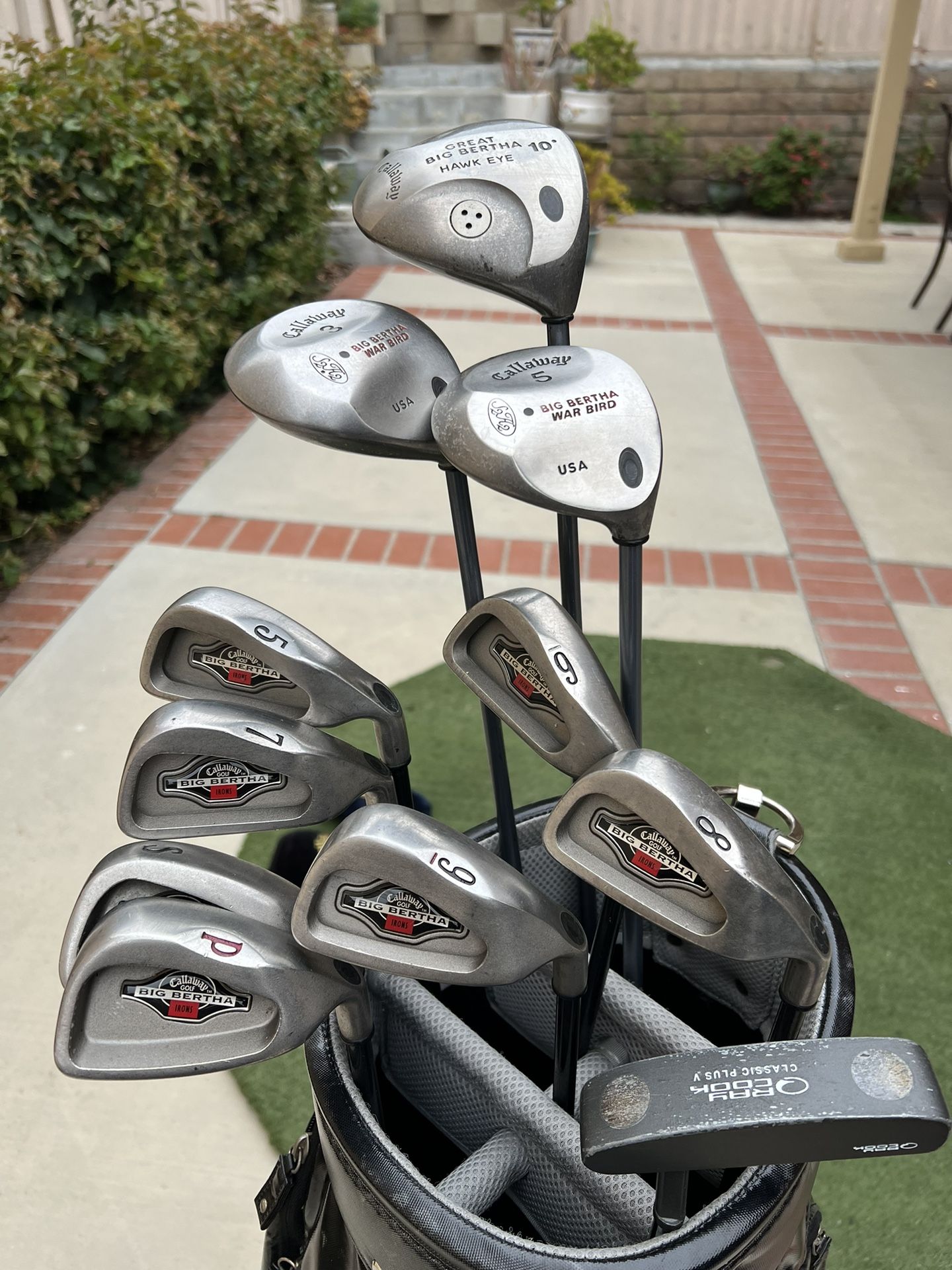 Complete Callaway Golf Club For Man Right Hand With Golf Cart Bag for